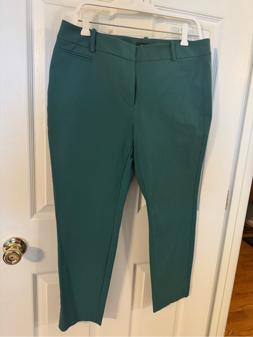 White House Black Market Teal Slim Ankle Trousers